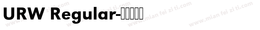 URW Regular字体转换